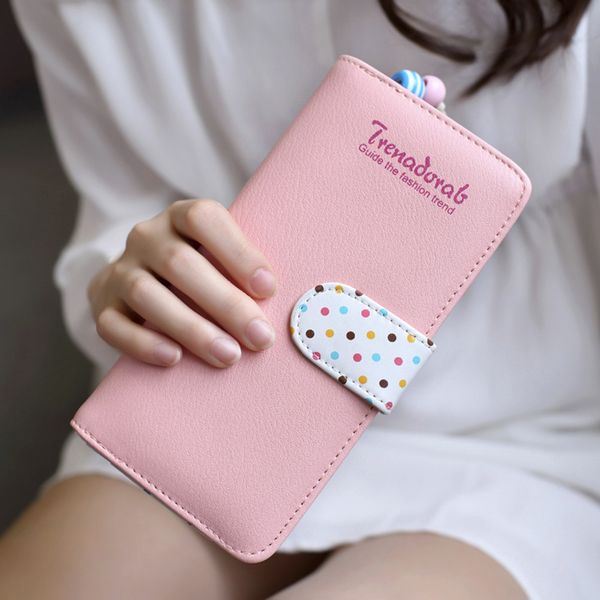 2020 fashion womens long wallet dots coin purse clutch card holder womens wallets and purses female portefeuille femme, Red;black
2020 fashion womens long wallet dots coin purse clutch card holder womens wallets and purses female portefeuille femme, Red;black