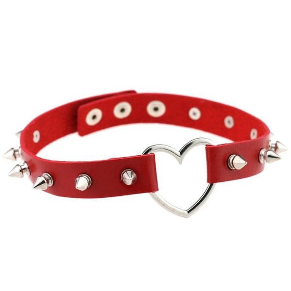 chokers 2021 goth metal spike heart round choker necklace love leather chocker adjustable fashion jewelry harajuku for women girls, Golden;silver
chokers 2021 goth metal spike heart round choker necklace love leather chocker adjustable fashion jewelry harajuku for women girls, Golden;silver