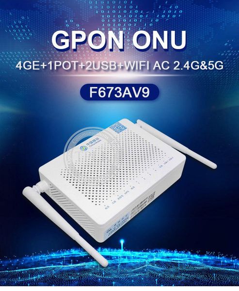 5pcs 2021 latest f673a v9 gpon onu 4ge+1tel+2usb+wifi 2.4/5g gpon router english version ont no adapter and box
5pcs 2021 latest f673a v9 gpon onu 4ge+1tel+2usb+wifi 2.4/5g gpon router english version ont no adapter and box