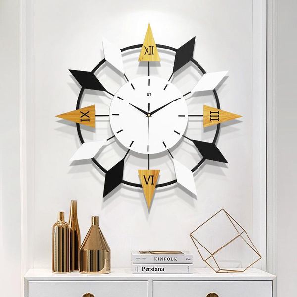 wall clocks nordic iron clock watch living room fashion, simple creative wood clock, household silent decorative quartz brief
wall clocks nordic iron clock watch living room fashion, simple creative wood clock, household silent decorative quartz brief