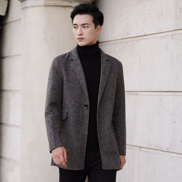 2021 new estilo britnico dupla face de l masculino turn-down collar um boto inverno high-end quente longo trench overcoat outwear ky38, Black
2021 new estilo britnico dupla face de l masculino turn-down collar um boto inverno high-end quente longo trench overcoat outwear ky38, Black