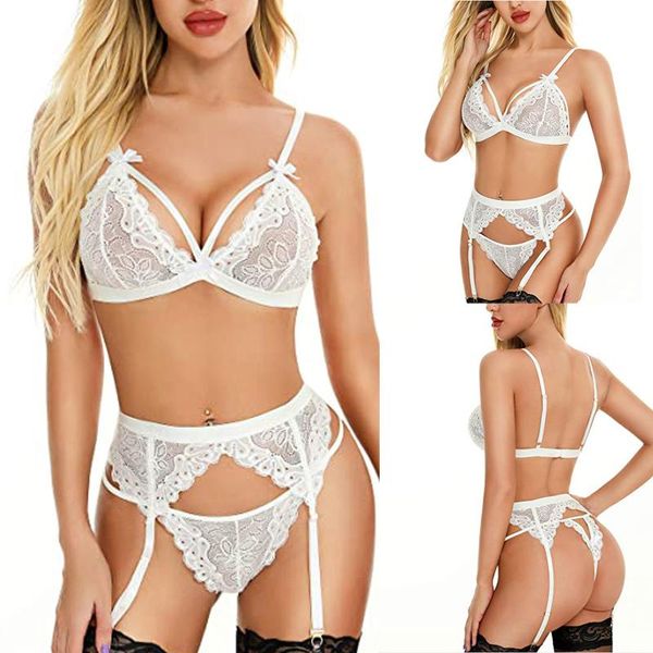 bras sets women's temptation lingerie lace cross sling mesh backless underwear transparent bra party black, Red;black
bras sets women's temptation lingerie lace cross sling mesh backless underwear transparent bra party black, Red;black
