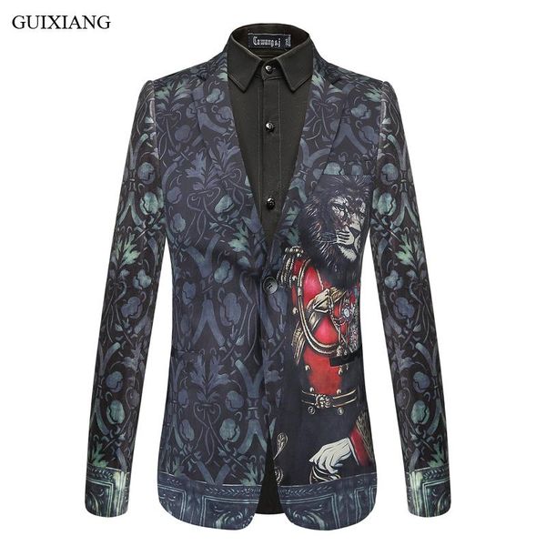 men's suits & blazers 2021 guixiang men european style leisure fashion casual velvet fabric animal pattern slim blazer size m-4xl, White;black
men's suits & blazers 2021 guixiang men european style leisure fashion casual velvet fabric animal pattern slim blazer size m-4xl, White;black