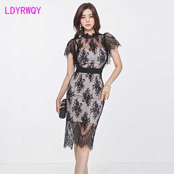 ldyrwqy dress summer ladies temperament self-cultivation lace fashion short-sleeved women's bag hip 210603, Black;gray
ldyrwqy dress summer ladies temperament self-cultivation lace fashion short-sleeved women's bag hip 210603, Black;gray