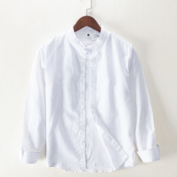 2021 new style long-sleeved stand collar italy brand linen white shirts for men casual comfortable shirt mens chemise f1xz, White;black
2021 new style long-sleeved stand collar italy brand linen white shirts for men casual comfortable shirt mens chemise f1xz, White;black