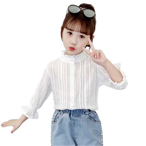 shirts for girls solid girl white shirt spring autumn school blouses children's casual style clothes 210528, White;black
shirts for girls solid girl white shirt spring autumn school blouses children's casual style clothes 210528, White;black