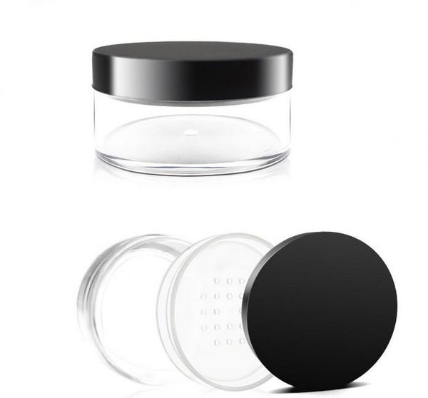 storage bottles & jars 50g plastic loose powder jar with sifter empty cosmetic container black matte cap makeup compact portable box
storage bottles & jars 50g plastic loose powder jar with sifter empty cosmetic container black matte cap makeup compact portable box