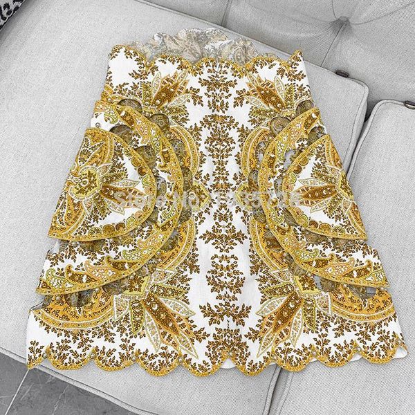 skirts elfstyle paisley print zippy golden scallop linen mini skirt curved high u-waistline gold bead embellishment hollow out, Black
skirts elfstyle paisley print zippy golden scallop linen mini skirt curved high u-waistline gold bead embellishment hollow out, Black