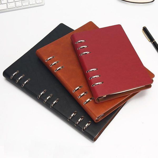 notepads a6/a5/b5 spiral notebook leather travel diary journal weekly business 6 rings binder note book planner organizer stationery, Purple;pink
notepads a6/a5/b5 spiral notebook leather travel diary journal weekly business 6 rings binder note book planner organizer stationery, Purple;pink