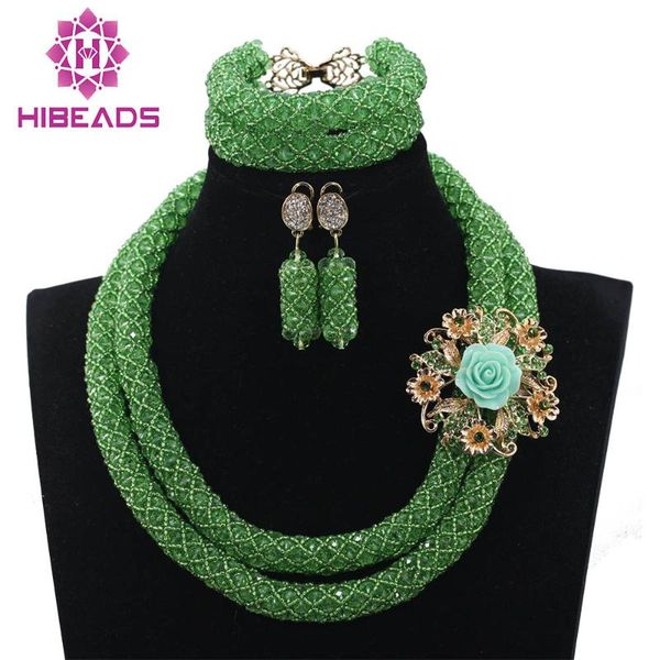 earrings & necklace lemon green african beads jewelry set 2 layers nigerian wedding crystal costume rope abh156, Silver
earrings & necklace lemon green african beads jewelry set 2 layers nigerian wedding crystal costume rope abh156, Silver