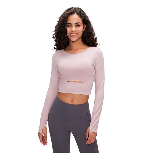 yoga outfit autumn and winter women sports long-sleeved t-shirt with chest pad crop half short shirt stight thumb jack gym clothing
yoga outfit autumn and winter women sports long-sleeved t-shirt with chest pad crop half short shirt stight thumb jack gym clothing