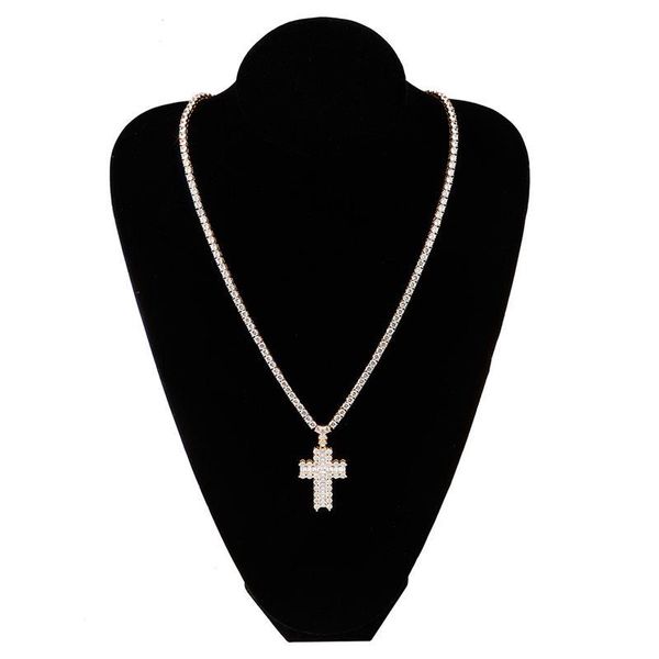 pendant necklaces omyfun factory price 3 colors cross necklace cz iced luxury hiphop bling jewelry rapper's fashion bijoux, Silver
pendant necklaces omyfun factory price 3 colors cross necklace cz iced luxury hiphop bling jewelry rapper's fashion bijoux, Silver