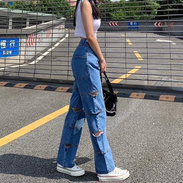 women's jeans aonibeier women denim button high waist pants spring autumn hollow out tiered casual ladies straight, Blue
women's jeans aonibeier women denim button high waist pants spring autumn hollow out tiered casual ladies straight, Blue