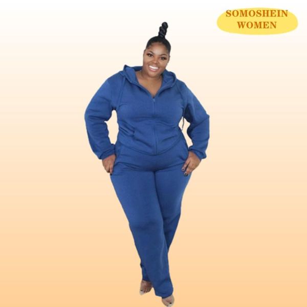 plus size tracksuits somoshein women clothing xl-5xl long sleeve hooded tracksuit basic elastic pant sets pure color casual fall clothes, Black
plus size tracksuits somoshein women clothing xl-5xl long sleeve hooded tracksuit basic elastic pant sets pure color casual fall clothes, Black