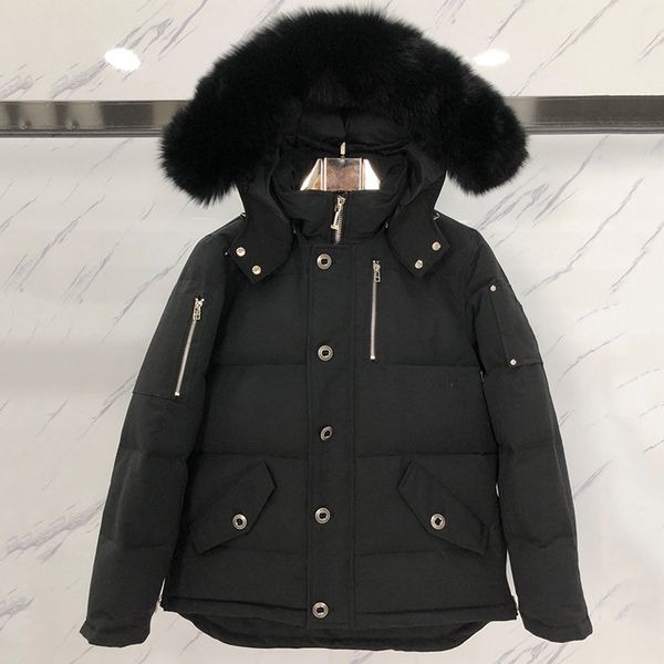 men winter jacket coat hooded down jackets designer thick overcoat mens outwear parka outerwear, Black
men winter jacket coat hooded down jackets designer thick overcoat mens outwear parka outerwear, Black
