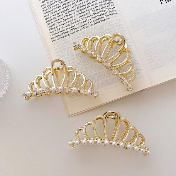 hair clips & barrettes korea 2021 ins luxury pearl hairpins metal alloy crown gold crab claw for women girls fashion accessories, Golden;silver
hair clips & barrettes korea 2021 ins luxury pearl hairpins metal alloy crown gold crab claw for women girls fashion accessories, Golden;silver