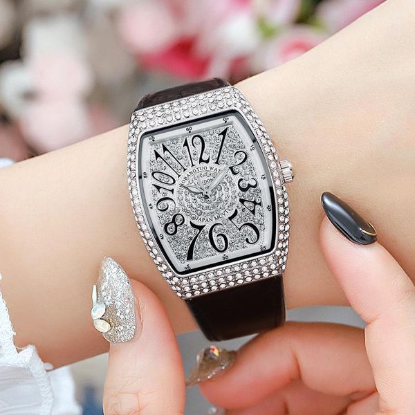 wristwatches fashion blingbling crystal diamond women watches brand leather strap quartz analog watch girl ladies gift hour dress, Slivery;brown
wristwatches fashion blingbling crystal diamond women watches brand leather strap quartz analog watch girl ladies gift hour dress, Slivery;brown