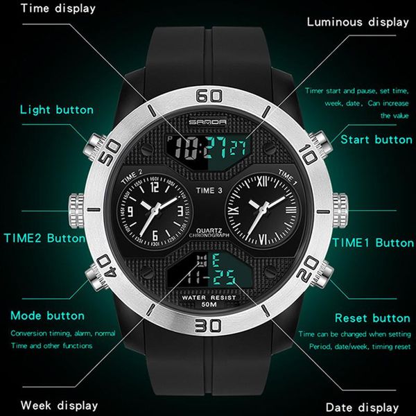 wristwatches 2021 sports digital watches for men fashion waterproof led electronic military men's diver wrist watch relogio masculino, Slivery;brown
wristwatches 2021 sports digital watches for men fashion waterproof led electronic military men's diver wrist watch relogio masculino, Slivery;brown