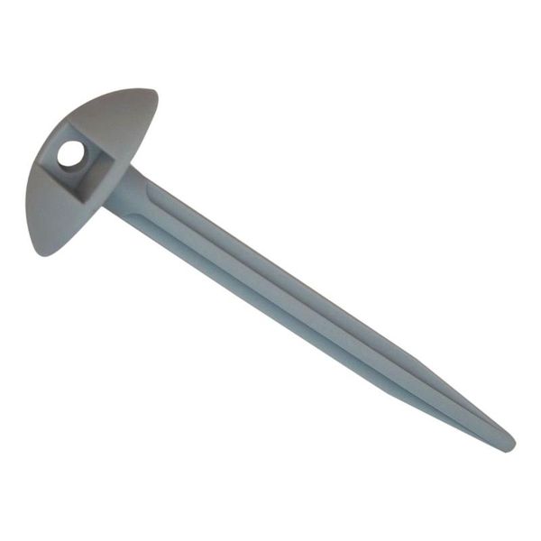 50 x ground sheet plastic tent pegs awning carpet pegs heavy duty grey 
50 x ground sheet plastic tent pegs awning carpet pegs heavy duty grey