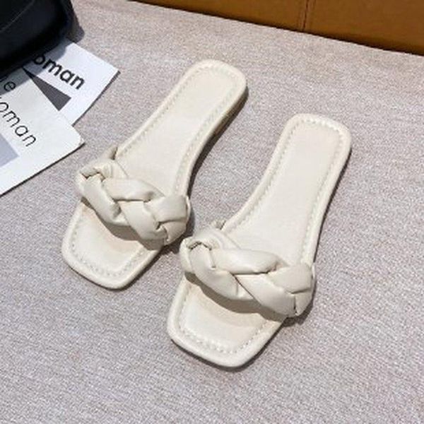 slippers summer weaving women 2021 beach flip flops casual slides fashion square toe flat shoes mujer, Black
slippers summer weaving women 2021 beach flip flops casual slides fashion square toe flat shoes mujer, Black