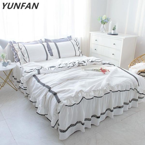 bedding sets romantic princess ruffle white lace set twin full king size bed covers bedspread soft washing cotton textiles
bedding sets romantic princess ruffle white lace set twin full king size bed covers bedspread soft washing cotton textiles