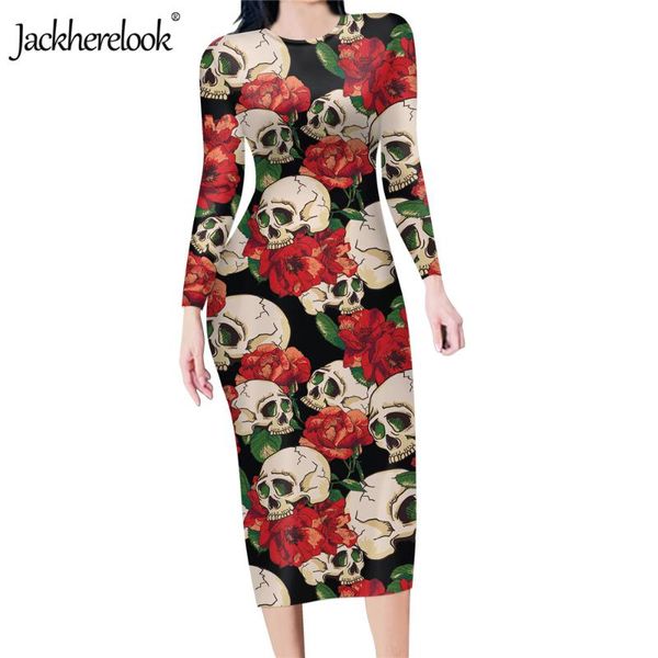 casual dresses jackherelook rose sugar skull pattern women's long sleeve longuette bodycon midi pencil dress for office lady slim party, Black;gray
casual dresses jackherelook rose sugar skull pattern women's long sleeve longuette bodycon midi pencil dress for office lady slim party, Black;gray