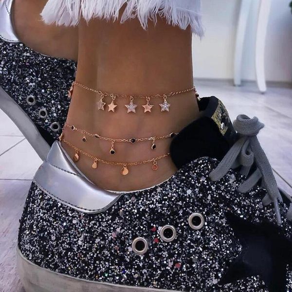 anklets 3pcs/set vintage fashion gold color crystal star pendant chain for women bohemia beach jewelry bransoletka na noge, Red;blue
anklets 3pcs/set vintage fashion gold color crystal star pendant chain for women bohemia beach jewelry bransoletka na noge, Red;blue