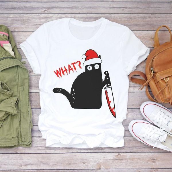 women cartoon cat fashion animal christmas halloween print lady t-shirts womens graphic t shirt ladies female tee t-shirt, White
women cartoon cat fashion animal christmas halloween print lady t-shirts womens graphic t shirt ladies female tee t-shirt, White