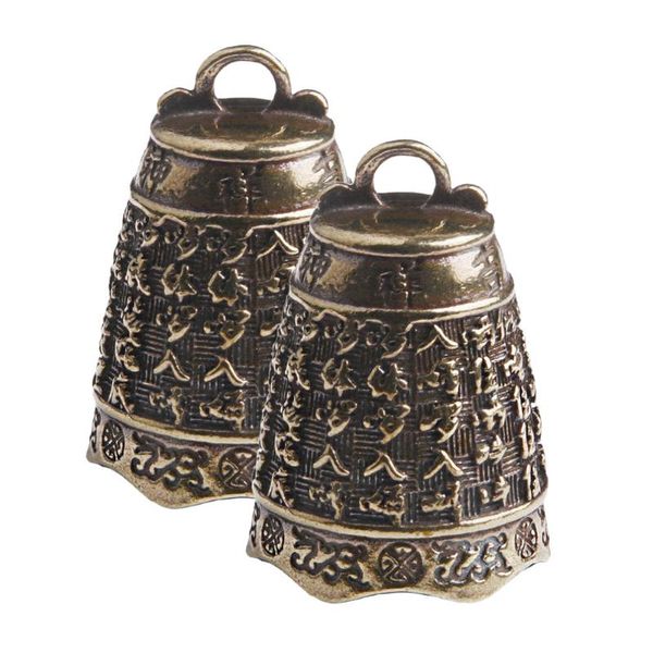 decorative objects & figurines 2pcs old treatment retro keychain pendant brass vintage sutra bell diy
decorative objects & figurines 2pcs old treatment retro keychain pendant brass vintage sutra bell diy