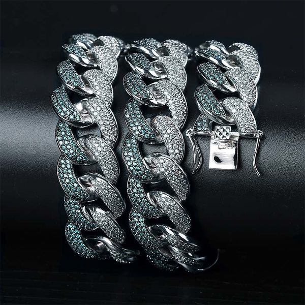 gucy new 18mm iced out flooded mint blue cz maimi cuban link young dolph blue cubic zircon hip hop jewelry gift x0509, Black
gucy new 18mm iced out flooded mint blue cz maimi cuban link young dolph blue cubic zircon hip hop jewelry gift x0509, Black