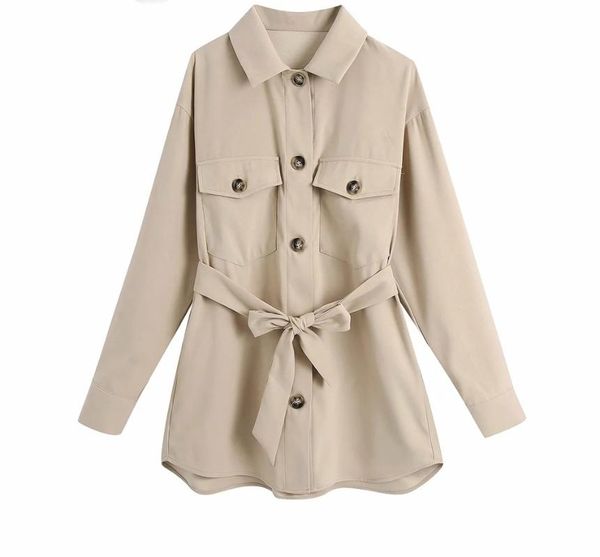 women's trench coats women fashion blouses with belt chic blouse elegant woman loose vintage long sleeve side pockets female outerwear, Tan;black
women's trench coats women fashion blouses with belt chic blouse elegant woman loose vintage long sleeve side pockets female outerwear, Tan;black