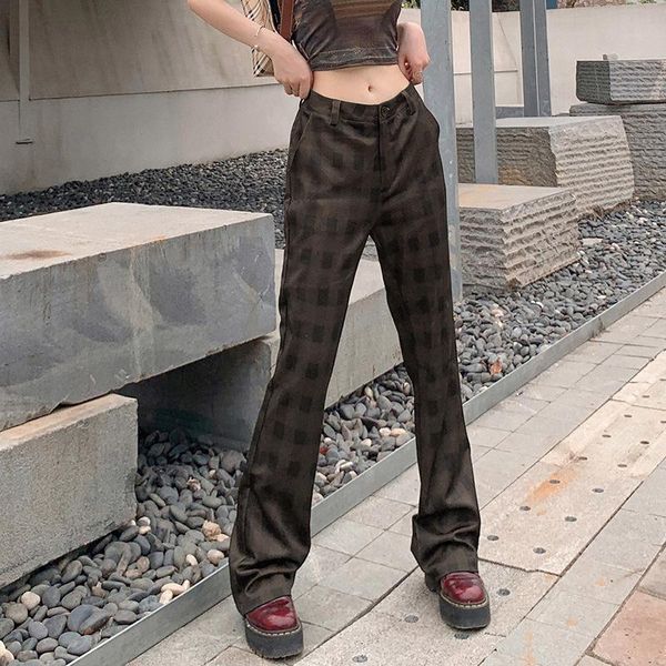 women's jeans 2021 high waist pants show leg length casual trousers retro lattice straight women vintage streetwear, Blue
women's jeans 2021 high waist pants show leg length casual trousers retro lattice straight women vintage streetwear, Blue