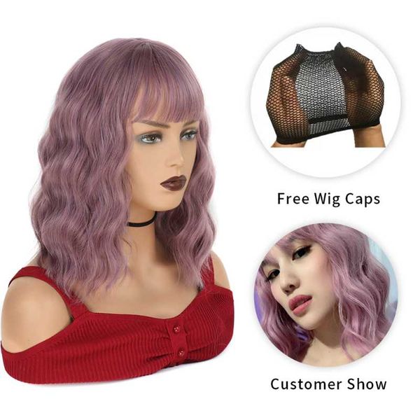 synthetic wigs valenwigs 14" 210g short bob style wavy with bangs heat resistant cosplay wig for black women african american
synthetic wigs valenwigs 14" 210g short bob style wavy with bangs heat resistant cosplay wig for black women african american