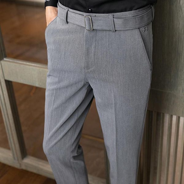 men's suits & blazers 2021 korean style slim pants fashion solid color social formal wear business casual men dress suit trouse, White;black
men's suits & blazers 2021 korean style slim pants fashion solid color social formal wear business casual men dress suit trouse, White;black