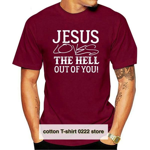 men's t-shirts jesus loves hell out christian t-shirt printed summer style tees male harajuku fitness brand clothing casual streetwear, White;black
men's t-shirts jesus loves hell out christian t-shirt printed summer style tees male harajuku fitness brand clothing casual streetwear, White;black