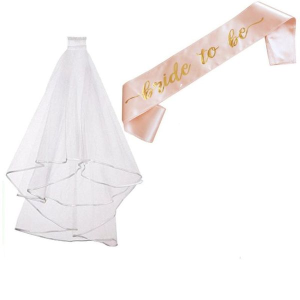 party decoration double edging veil white bronzing bridal shoulder strap etiquette with bachelor parties
party decoration double edging veil white bronzing bridal shoulder strap etiquette with bachelor parties