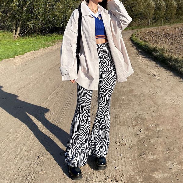 zebra print high waisted long trousers ladies vintage fashion skinny flare pants women streetwear summer sweatpants, Black;white
zebra print high waisted long trousers ladies vintage fashion skinny flare pants women streetwear summer sweatpants, Black;white