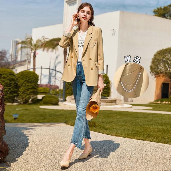 women's trench coats suit coat 2021 spring autumn design sense korean version loose temperament slim casual small, Tan;black
women's trench coats suit coat 2021 spring autumn design sense korean version loose temperament slim casual small, Tan;black
