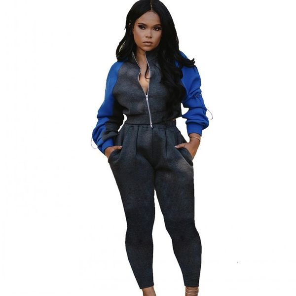 casual loose colors splice two sweatsuit pieces for women together with zipper jacket and new fashion pants streetwear training set qp7b, Gray
casual loose colors splice two sweatsuit pieces for women together with zipper jacket and new fashion pants streetwear training set qp7b, Gray
