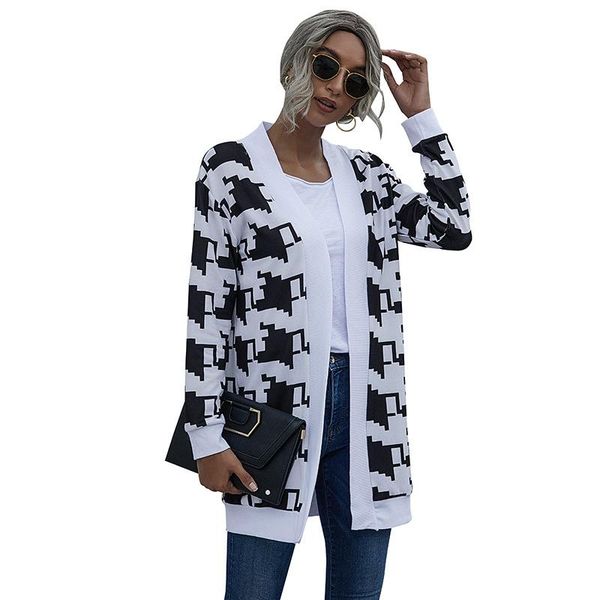 women's knits & tees cardigan 2021 autumn winter jacket tie-dye christmas leopard print knitted loose casual women, White
women's knits & tees cardigan 2021 autumn winter jacket tie-dye christmas leopard print knitted loose casual women, White