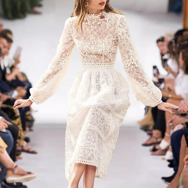 casual dresses elegant white lace embroidery midi for women 2021 spring autumn vintage lantern sleeve floral dress vestidos de fiesta, Black;gray
casual dresses elegant white lace embroidery midi for women 2021 spring autumn vintage lantern sleeve floral dress vestidos de fiesta, Black;gray