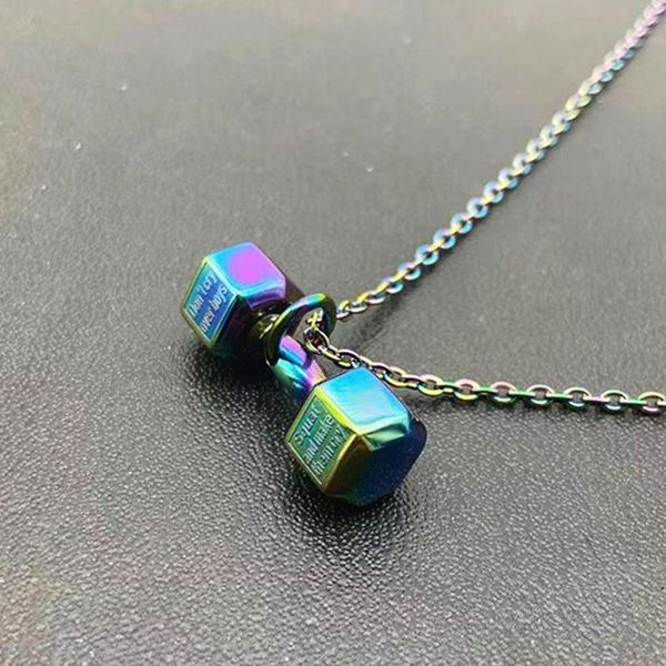 pendant necklaces mens necklace dumbbell stainless steel fashion fitness accessories couple hip hop sports gift, Silver
pendant necklaces mens necklace dumbbell stainless steel fashion fitness accessories couple hip hop sports gift, Silver