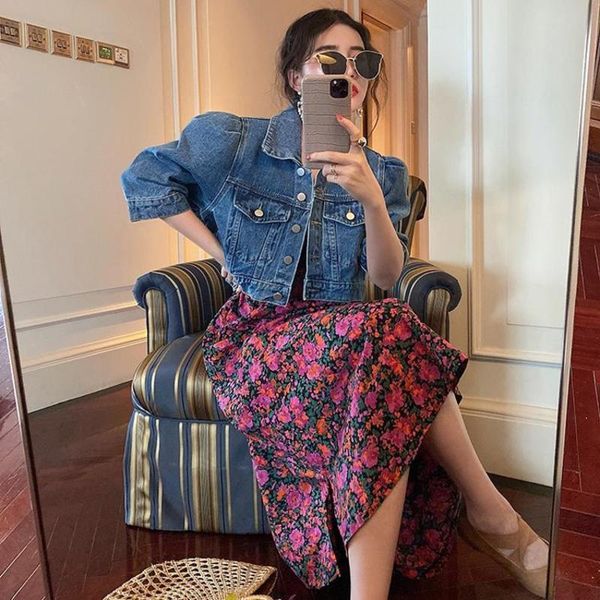 women's jackets woman causal short denim jacket autumn half sleeve crop, Black;brown
women's jackets woman causal short denim jacket autumn half sleeve crop, Black;brown
