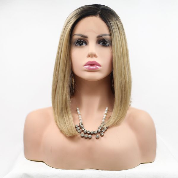 2021 new fashionable european and american tyle personality short straight wig mixed blond brown short hair chemical fiber high tempera, Black
2021 new fashionable european and american tyle personality short straight wig mixed blond brown short hair chemical fiber high tempera, Black