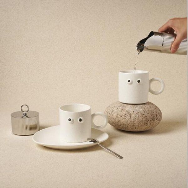 mugs 350ml ceramic coffee mug kawaii eyes looks tea milk cup with handle for breakfast creative drinkware funny water gift
mugs 350ml ceramic coffee mug kawaii eyes looks tea milk cup with handle for breakfast creative drinkware funny water gift