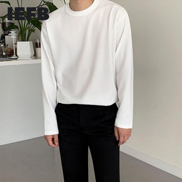 men's t-shirts iefb korean tide pure cotton long sleeve t-shirt for men 2021 spring pleated fabric round collar tee loose causal 9y634, White;black
men's t-shirts iefb korean tide pure cotton long sleeve t-shirt for men 2021 spring pleated fabric round collar tee loose causal 9y634, White;black