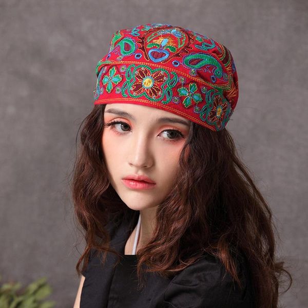 beanie/skull caps women ethnic vintage embroidery flowers travel bandanas red print hat winter leisure boho hats, Blue;gray
beanie/skull caps women ethnic vintage embroidery flowers travel bandanas red print hat winter leisure boho hats, Blue;gray
