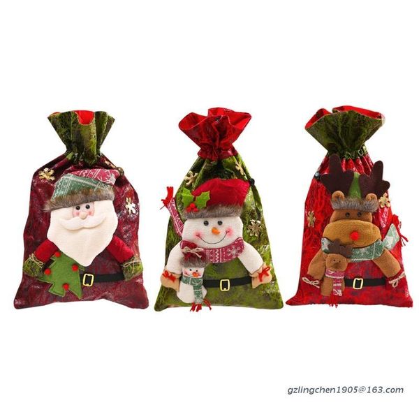 christmas decorations p8de gifts bag party favors drawstring handbag 3d santa claus/snowman/reindeer ornaments embroidered toys pouch
christmas decorations p8de gifts bag party favors drawstring handbag 3d santa claus/snowman/reindeer ornaments embroidered toys pouch
