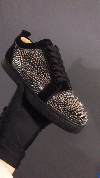2021 special junior strass & spikes low sneakers men's perfect nice red bottom shoes red sole couple trainers wholesale trainers, Black
2021 special junior strass & spikes low sneakers men's perfect nice red bottom shoes red sole couple trainers wholesale trainers, Black