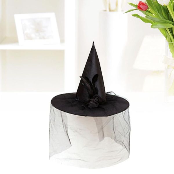 party hats witch hat with satin flowers and feathers for cosplay accessories (black)
party hats witch hat with satin flowers and feathers for cosplay accessories (black)